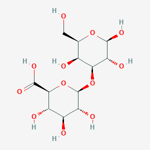 molecular formula C12H20O12 B12684347 3-O-beta-D-glucopyranuronosyl-beta-D-galactopyranose CAS No. 4343-50-4