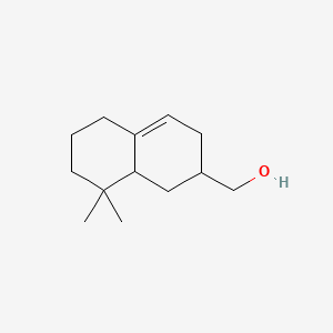 molecular formula C13H22O B12684357 1,2,3,5,6,7,8,8a-Octahydro-8,8-dimethylnaphthalene-2-methanol CAS No. 93804-63-8