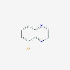 molecular formula C8H5BrN2 B1268445 5-溴喹喔啉 CAS No. 76982-23-5