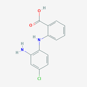 molecular formula C13H11ClN2O2 B1268446 N-(2-氨基-4-氯苯基)蒽酸 CAS No. 67990-66-3