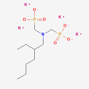 molecular formula C10H21K4NO6P2 B12684477 Tetrapotassium (((2-ethylhexyl)imino)bis(methylene))bisphosphonate CAS No. 94230-77-0