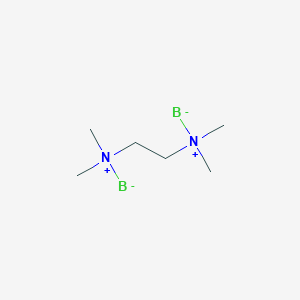 molecular formula C6H16B2N2 B12684501 2,2,5,5-Tetramethyl-2lambda(5),5lambda(5)-diaza-1,6-diborahexane CAS No. 5843-33-4