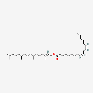 molecular formula C38H70O2 B12684547 3,7,11,15-Tetramethyl-2-hexadecenyl (9Z,12Z)-octadeca-9,12-dienoate CAS No. 94424-70-1