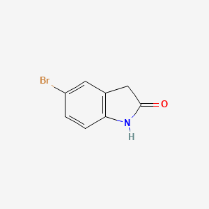 molecular formula C8H6BrNO B1268455 5-Bromo-2-oxindole CAS No. 20870-78-4