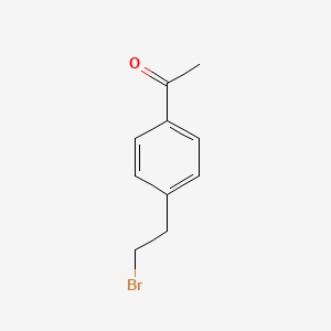 molecular formula C10H11BrO B1268456 1-(4-(2-Bromoethyl)phenyl)ethanone CAS No. 40422-73-9