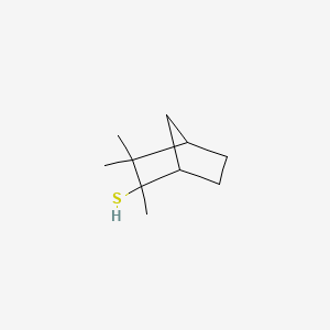 molecular formula C10H18S B12684598 2,3,3-Trimethylbicyclo[2.2.1]heptane-2-thiol CAS No. 94089-04-0