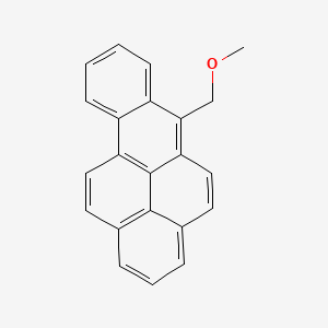 molecular formula C22H16O B12684613 6-(Methoxymethyl)benzo(a)pyrene CAS No. 56558-24-8