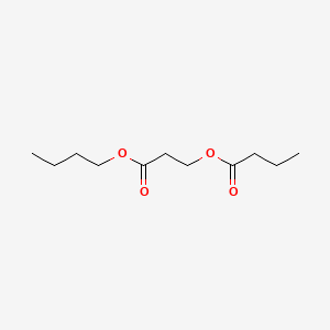 molecular formula C11H20O4 B12684644 3-Butoxy-3-oxopropyl butyrate CAS No. 97552-57-3