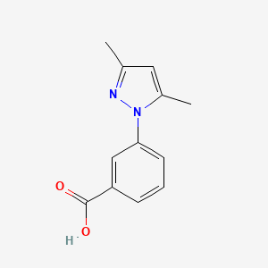 molecular formula C12H12N2O2 B1268466 3-(3,5-Dimethyl-1H-pyrazol-1-yl)benzoic acid CAS No. 312531-88-7