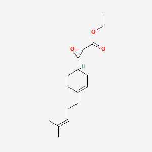molecular formula C17H26O3 B12684674 Ethyl 3-(4-(4-methylpent-3-enyl)cyclohex-3-en-1-yl)oxirane-2-carboxylate CAS No. 84473-79-0