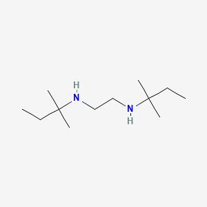 molecular formula C12H28N2 B12684715 N,N'-Bis(2-methyl-2-butyl)-ethylenediamine CAS No. 3964-14-5