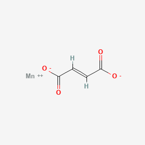 molecular formula C4H2MnO4 B12684742 Manganese(II) fumarate CAS No. 85169-07-9