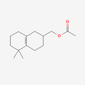 molecular formula C15H24O2 B12684791 Octahydro-5,5-dimethylnaphthalene-2-methyl acetate CAS No. 93840-12-1