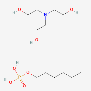 molecular formula C12H30NO7P B12684808 Einecs 299-144-7 CAS No. 93857-10-4