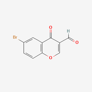 molecular formula C10H5BrO3 B1268481 6-Bromo-4-oxo-4H-chromene-3-carbaldehyde CAS No. 52817-12-6