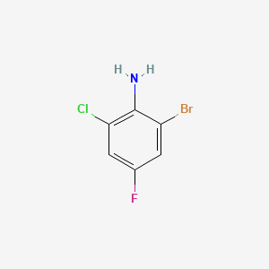 molecular formula C6H4BrClFN B1268482 2-Bromo-6-chloro-4-fluoroaniline CAS No. 201849-14-1