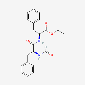 molecular formula C21H24N2O4 B12684854 Ethyl N-(N-formyl-3-phenyl-L-alanyl)-3-phenyl-L-alaninate CAS No. 94135-71-4