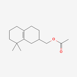 molecular formula C15H24O2 B12684876 Octahydro-8,8-dimethylnaphthalene-2-methyl acetate CAS No. 93840-10-9