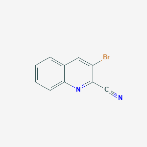 molecular formula C10H5BrN2 B1268491 2-Cyano-3-bromoquinoline CAS No. 61830-11-3