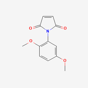 molecular formula C12H11NO4 B1268492 1-(2,5-Dimethoxyphenyl)-1H-pyrrole-2,5-dione CAS No. 40783-24-2