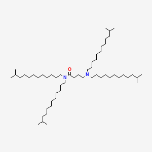 molecular formula C56H114N2O B12684927 4-(Diisotridecylamino)-N,N-diisotridecylbutyramide CAS No. 94246-82-9