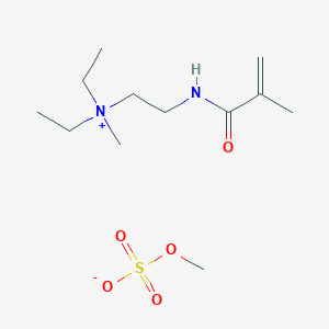 molecular formula C12H26N2O5S B12684953 Diethylmethyl(2-((2-methyl-1-oxoallyl)amino)ethyl)ammonium methyl sulphate CAS No. 36497-92-4