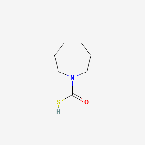 molecular formula C7H13NOS B12684958 1H-Azepine-1-carbothioic acid, hexahydro- CAS No. 53563-24-9