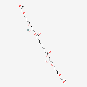 molecular formula C29H52O12 B12684963 Bis(2-hydroxy-3-(4-(oxiranylmethoxy)butoxy)propyl) azelate CAS No. 94134-29-9