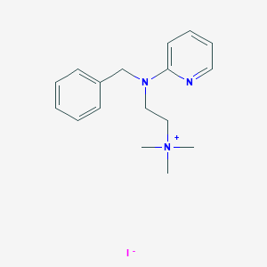molecular formula C17H24IN3 B012685 (N-Benzyl-N-(2-pyridyl)aminoethyl)trimethylammonium iodide CAS No. 102571-41-5