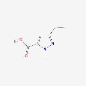 molecular formula C7H10N2O2 B1268500 3-乙基-1-甲基-1H-吡唑-5-羧酸 CAS No. 26308-42-9