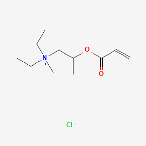 molecular formula C11H22ClNO2 B12685003 Diethylmethyl[2-[(1-oxoallyl)oxy]propyl]ammonium chloride CAS No. 93804-77-4