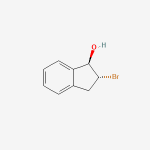molecular formula C9H9BrO B1268501 trans-2-Bromo-2,3-dihydro-1H-inden-1-ol CAS No. 10368-44-2
