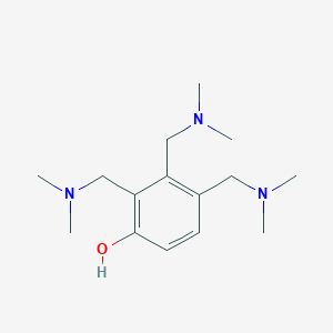 molecular formula C15H27N3O B12685061 Tris((dimethylamino)methyl)phenol CAS No. 26444-72-4