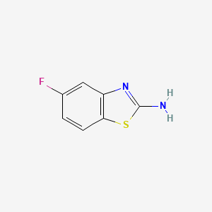 molecular formula C7H5FN2S B1268510 2-Amino-5-fluorobenzothiazole CAS No. 20358-07-0