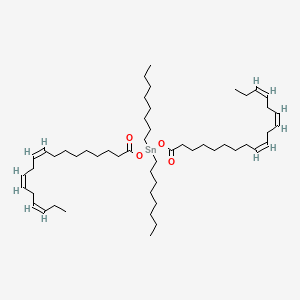 molecular formula C52H92O4Sn B12685108 Bis(octadeca-9(Z),12(Z),15(Z)-trienoyloxy)dioctylstannane CAS No. 94349-27-6