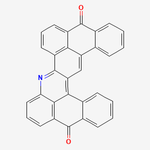 molecular formula C31H15NO2 B12685145 Anthra[9,1-bc]naphth[3,2,1-kl]acridine-5,13-dione CAS No. 54401-87-5
