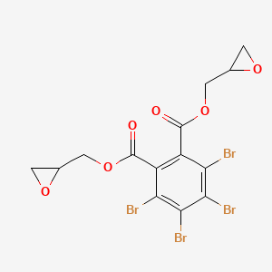 molecular formula C14H10Br4O6 B12685151 Bis(2,3-epoxypropyl) 3,4,5,6-tetrabromophthalate CAS No. 97890-18-1