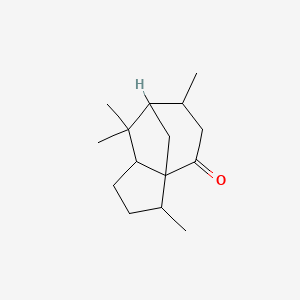 molecular formula C15H24O B12685175 Octahydro-3,6,8,8-tetramethyl-4H-3a,7-methanoazulen-4-one CAS No. 84731-77-1