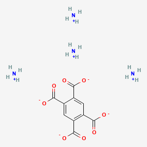 molecular formula C10H6O8.4H3N<br>C10H18N4O8 B12685194 Tetraammonium benzene-1,2,4,5-tetracarboxylate CAS No. 85650-68-6