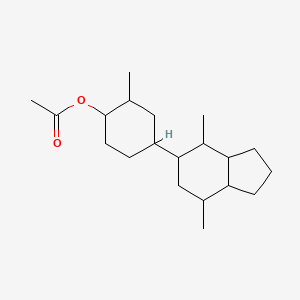 molecular formula C20H34O2 B12685208 2-Methyl-4-(octahydro-4,7-dimethyl-1H-inden-5-yl)cyclohexyl acetate CAS No. 94070-94-7