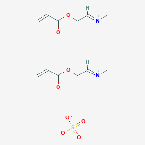 molecular formula C14H24N2O8S B12685264 Bis((2-(acryloyloxy)ethyl)dimethylammonium) sulphate CAS No. 85422-97-5