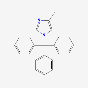 molecular formula C23H20N2 B1268529 4-甲基-1-三苄基-1H-咪唑 CAS No. 82594-80-7