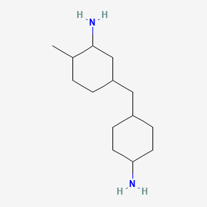 molecular formula C14H28N2 B12685345 5-((4-Aminocyclohexyl)methyl)-2-methylcyclohexylamine CAS No. 85586-56-7