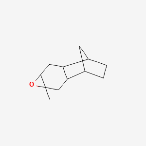 molecular formula C12H18O B12685355 Decahydro-1a-methyl-3,6-methanonaphth[2,3-b]oxirene CAS No. 41724-18-9