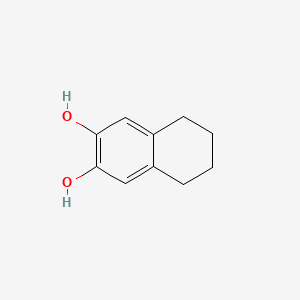 molecular formula C10H12O2 B12685375 2,3-Naphthalenediol, 5,6,7,8-tetrahydro- CAS No. 3355-05-3