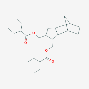 molecular formula C24H40O4 B12685376 (Octahydro-4,7-methano-1H-indenediyl)bis(methylene) bis(2-ethylbutyrate) CAS No. 94277-23-3