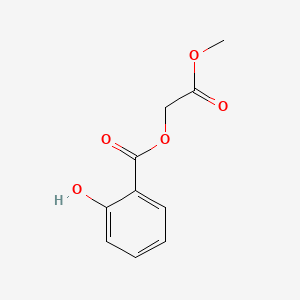 molecular formula C10H10O5 B12685381 2-Methoxy-2-oxoethyl salicylate CAS No. 84803-60-1
