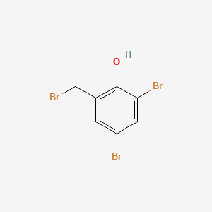 molecular formula C7H5Br3O B1268539 alpha,3,5-Tribromo-2-hydroxytoluene CAS No. 4186-54-3