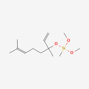 molecular formula C13H26O3Si B12685404 [(1,5-Dimethyl-1-vinyl-4-hexenyl)oxy]dimethoxymethylsilane CAS No. 83863-55-2