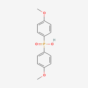 molecular formula C14H15O4P B1268543 Bis(4-methoxyphenyl)phosphinic acid CAS No. 20434-05-3